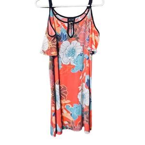 “AUW”size 8 floral A-line dress.Beach, boho, casual
